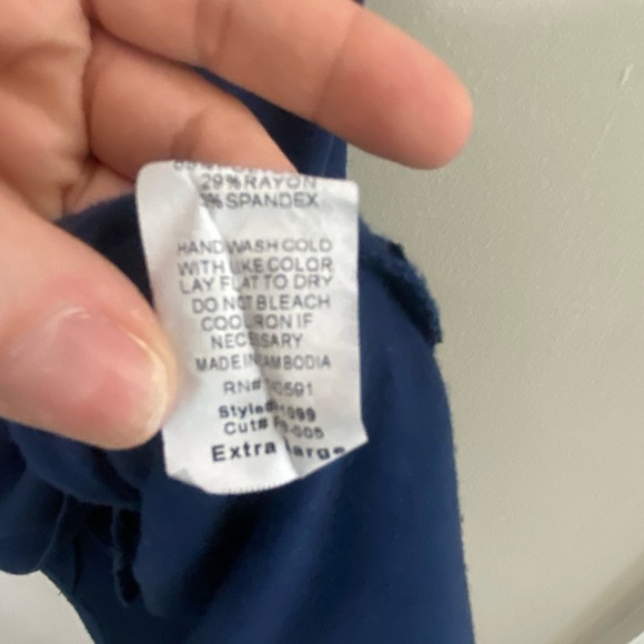 42Pops Blue Midi Dress with Crew Neck and Short Sleeves - Picture 4 of 9